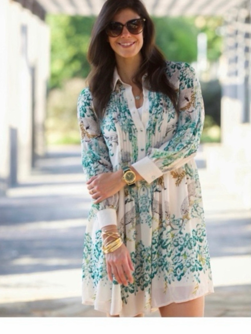 Maeve Ria Dropwaist dress shirt size 6